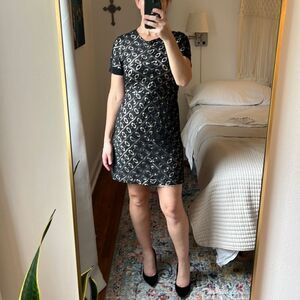 Sea‎ New York Dress Womens Size 6 Black Lace Short Sleeve